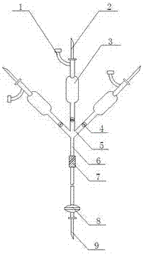 Repeated insertion and extraction avoiding blood transfusion bag