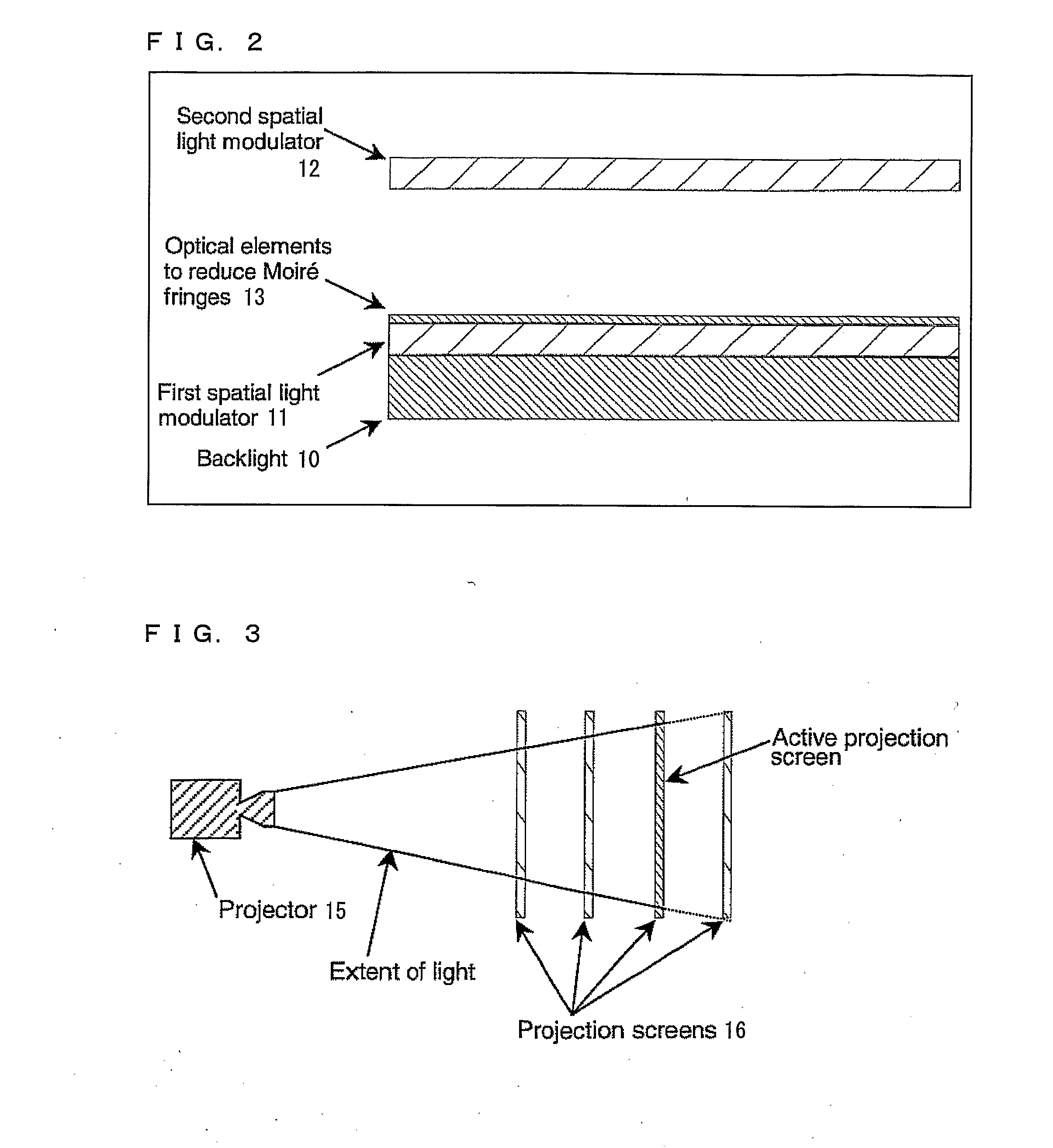 Display, instrument panel, optical system and optical instrument