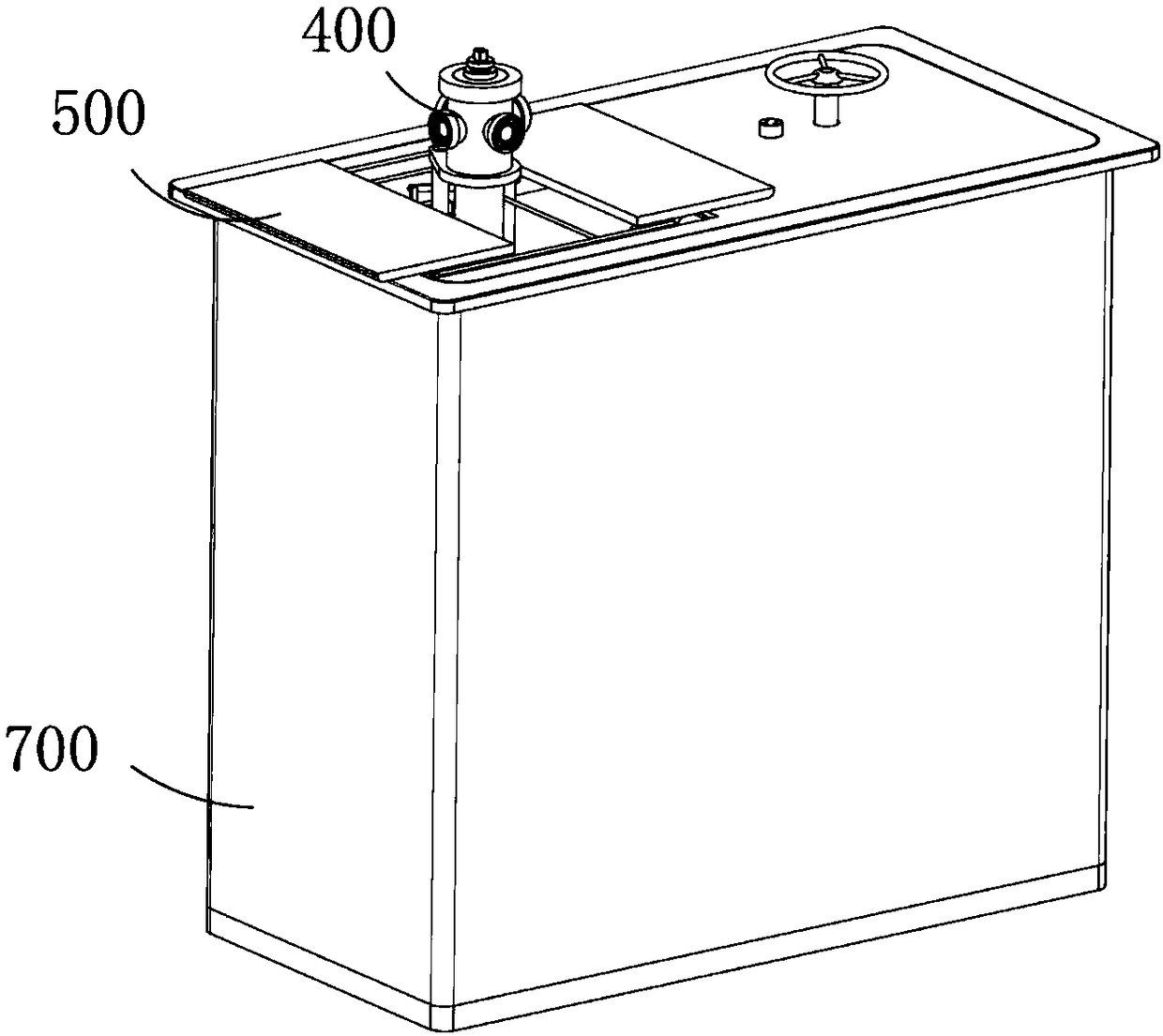 Fire hydrant based on linkage control of high-pressure water source power