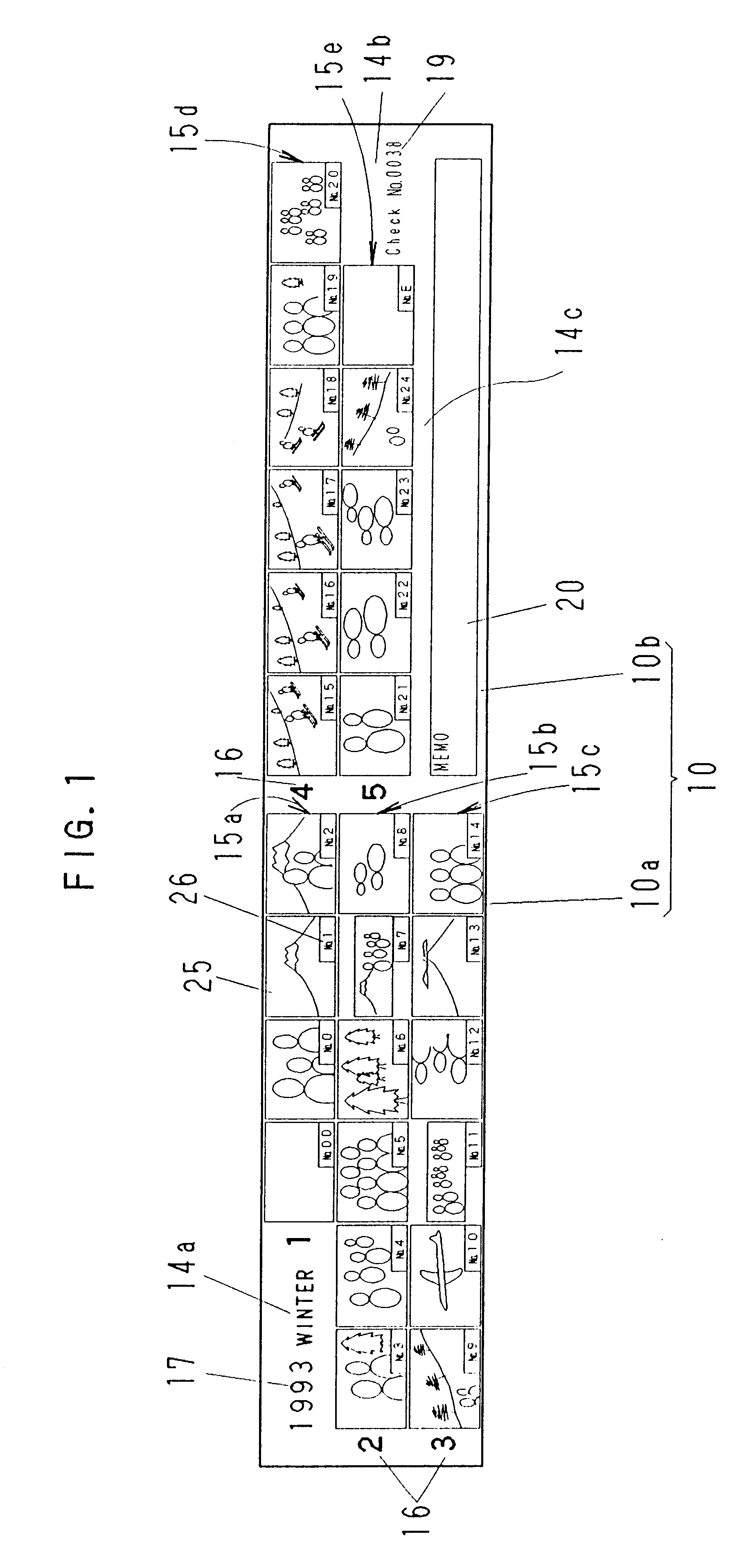 Index photograph, exposed film package, and film package producing system