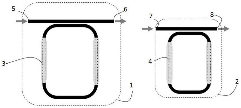 An optical waveguide group refractive index testing device and method