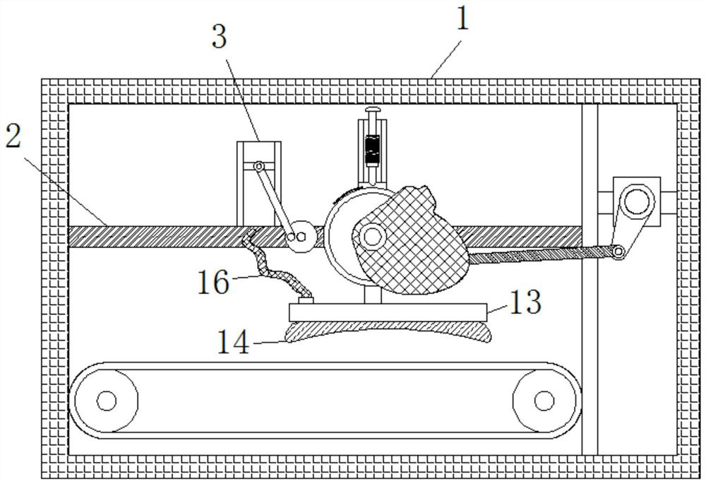 Logistics packaging bag pushing and pressing machine device for electronic commerce