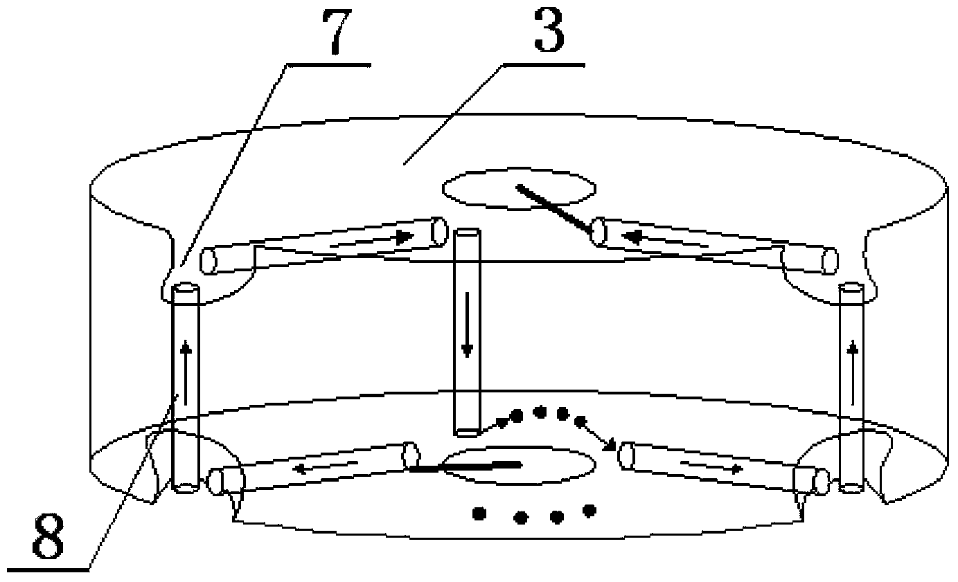 Multi-gap self-swelling strong-air-current longitudinal blow-out arc anti-thunder protecting device