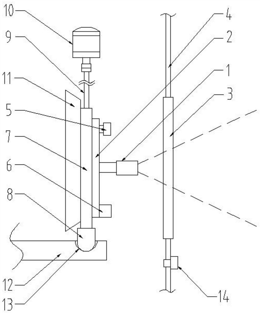 Non-contact infrared thermal imaging device for high-temperature oven and thermal compensation method thereof