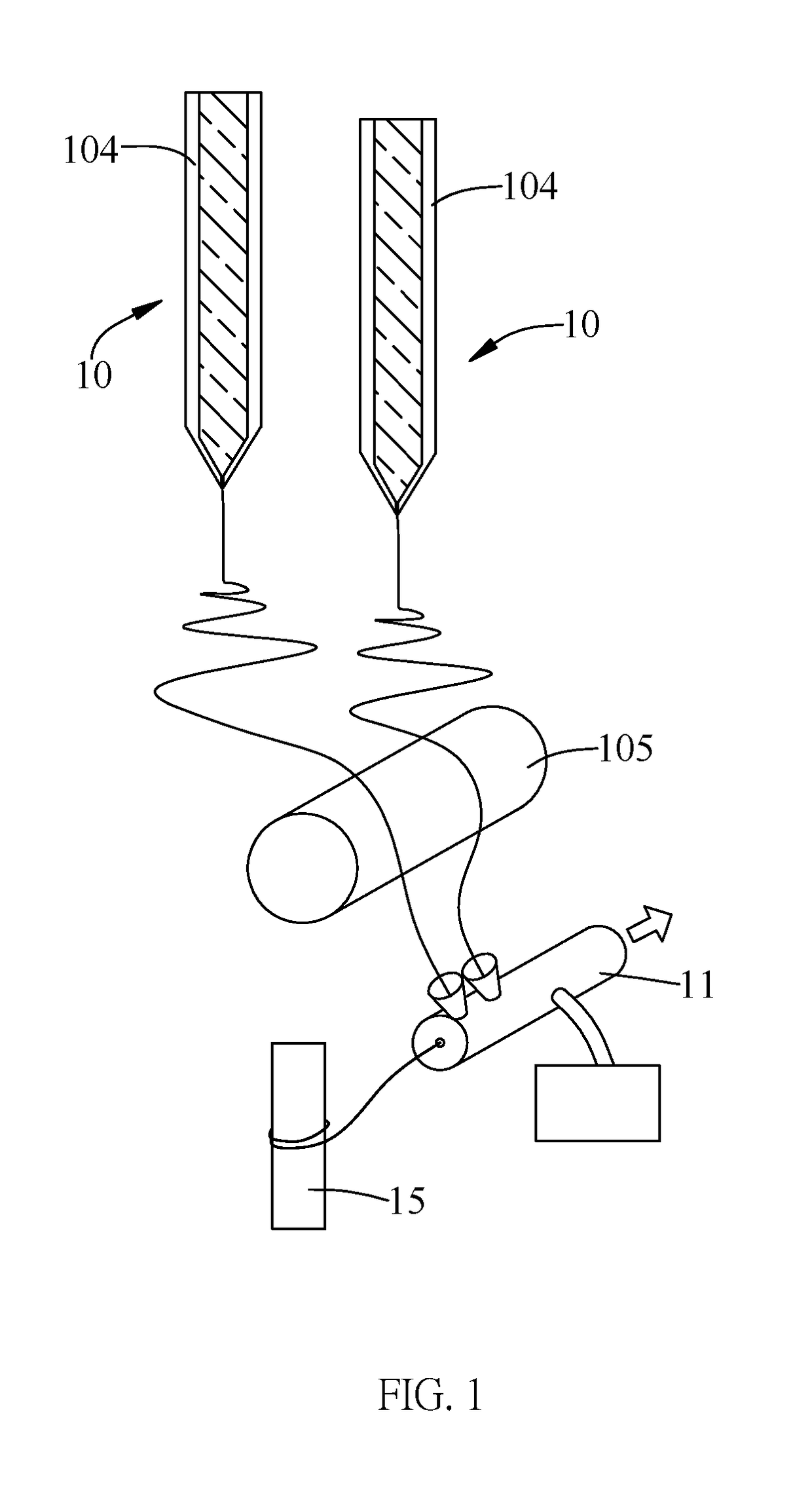 Method of manufacturing a bundle of electrospun yarn and manufacturing equipment for the same