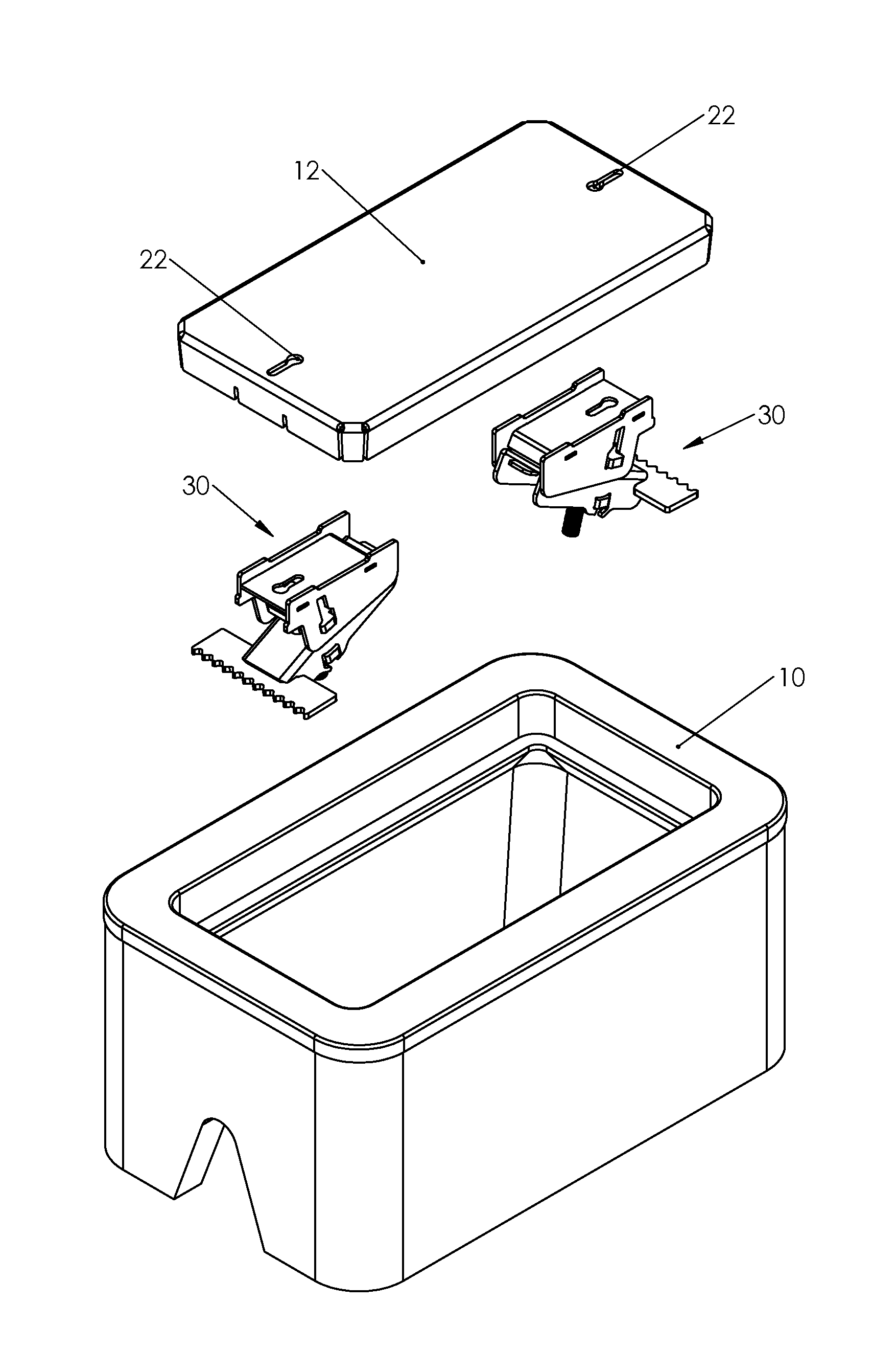 Lockable utility box lid