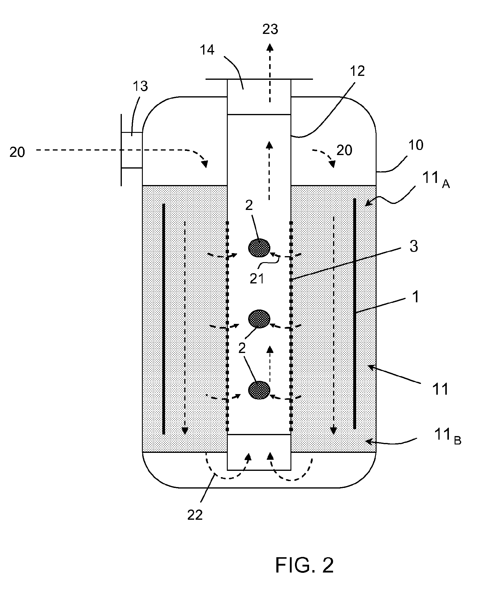 Process for selective removal of a product from a gaseous system