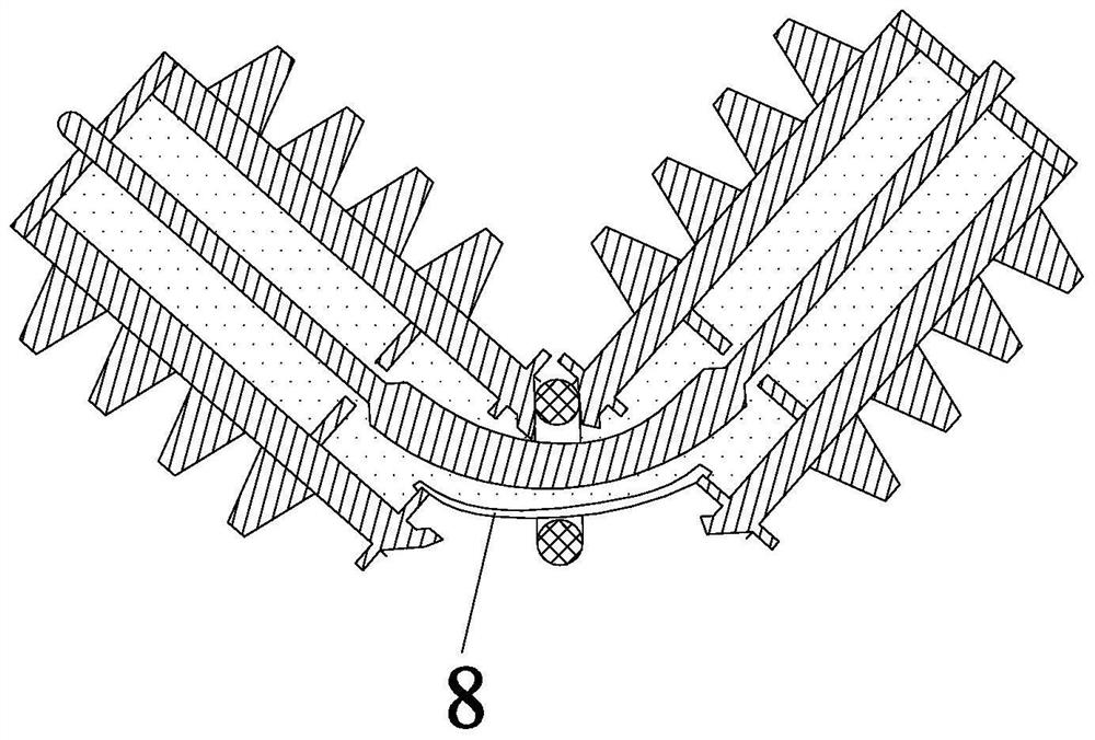 External breaking prevention line connector porcelain tube