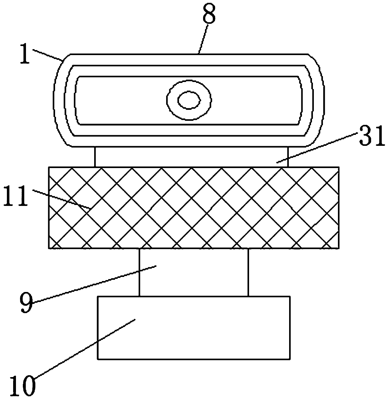 Intelligent guarding device for garden