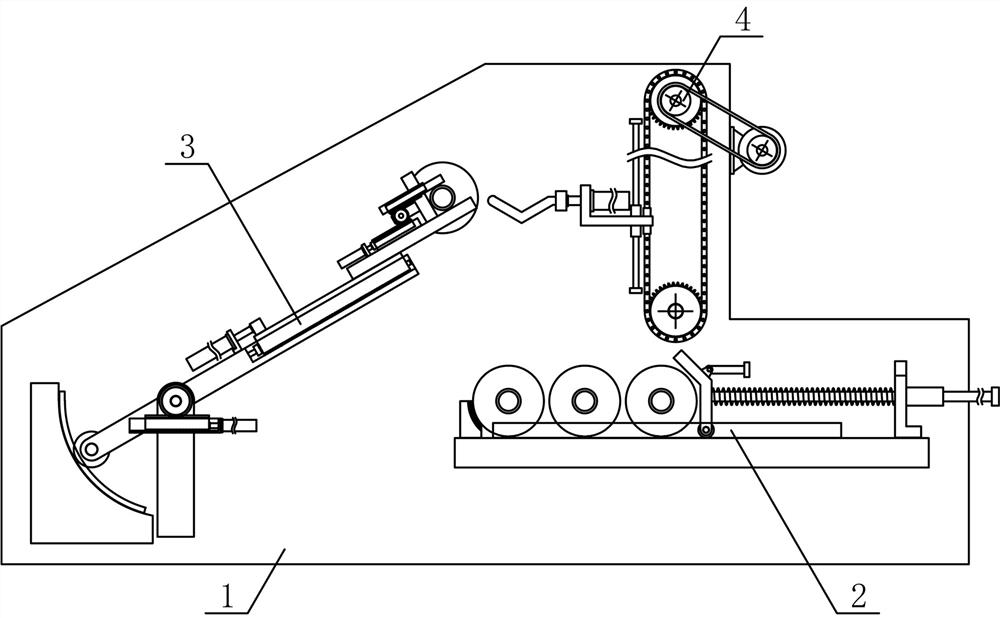 A continuous feeding device for textile yarn rolls