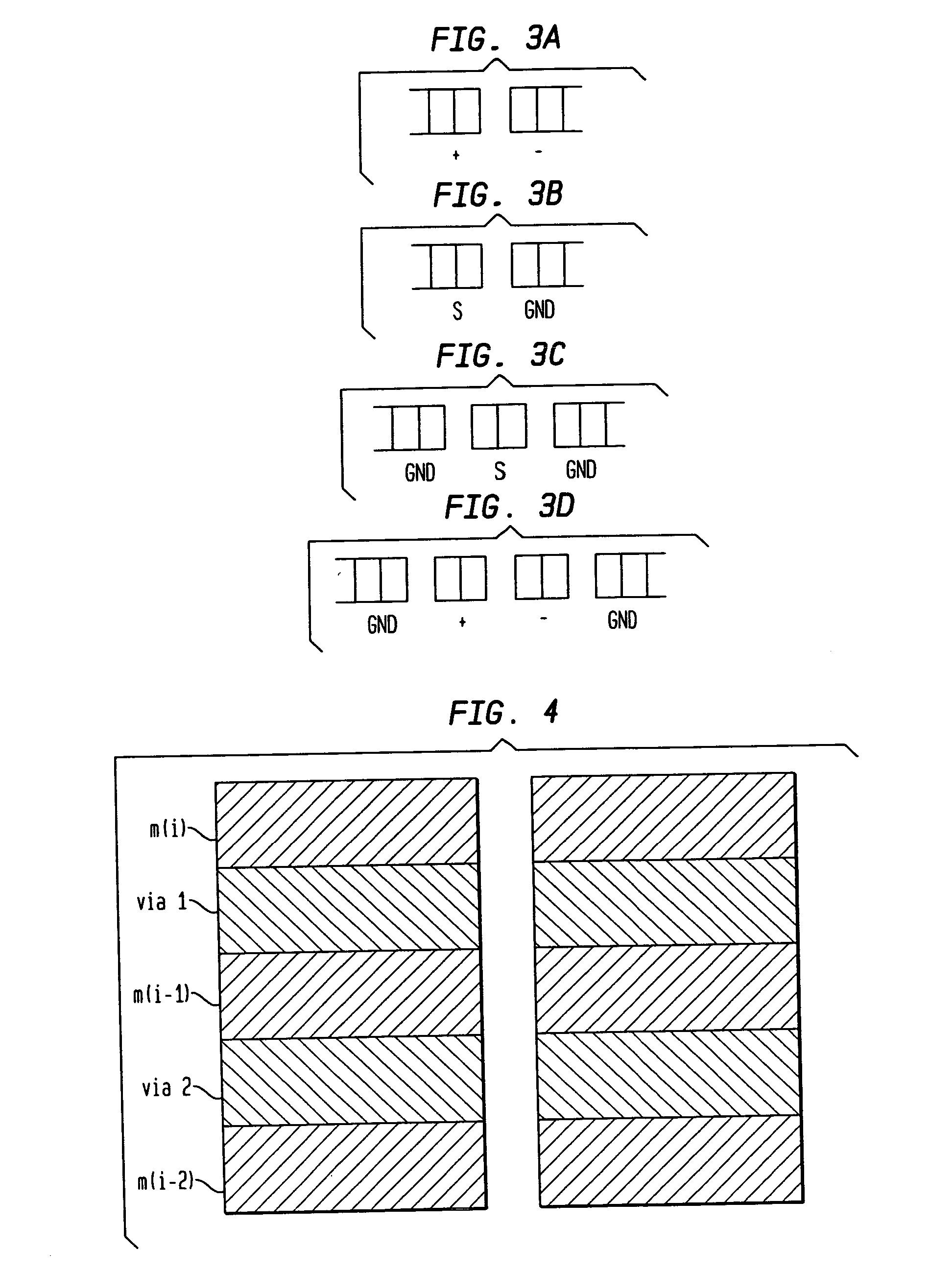 Vertically-stacked co-planar transmission line structure for IC design