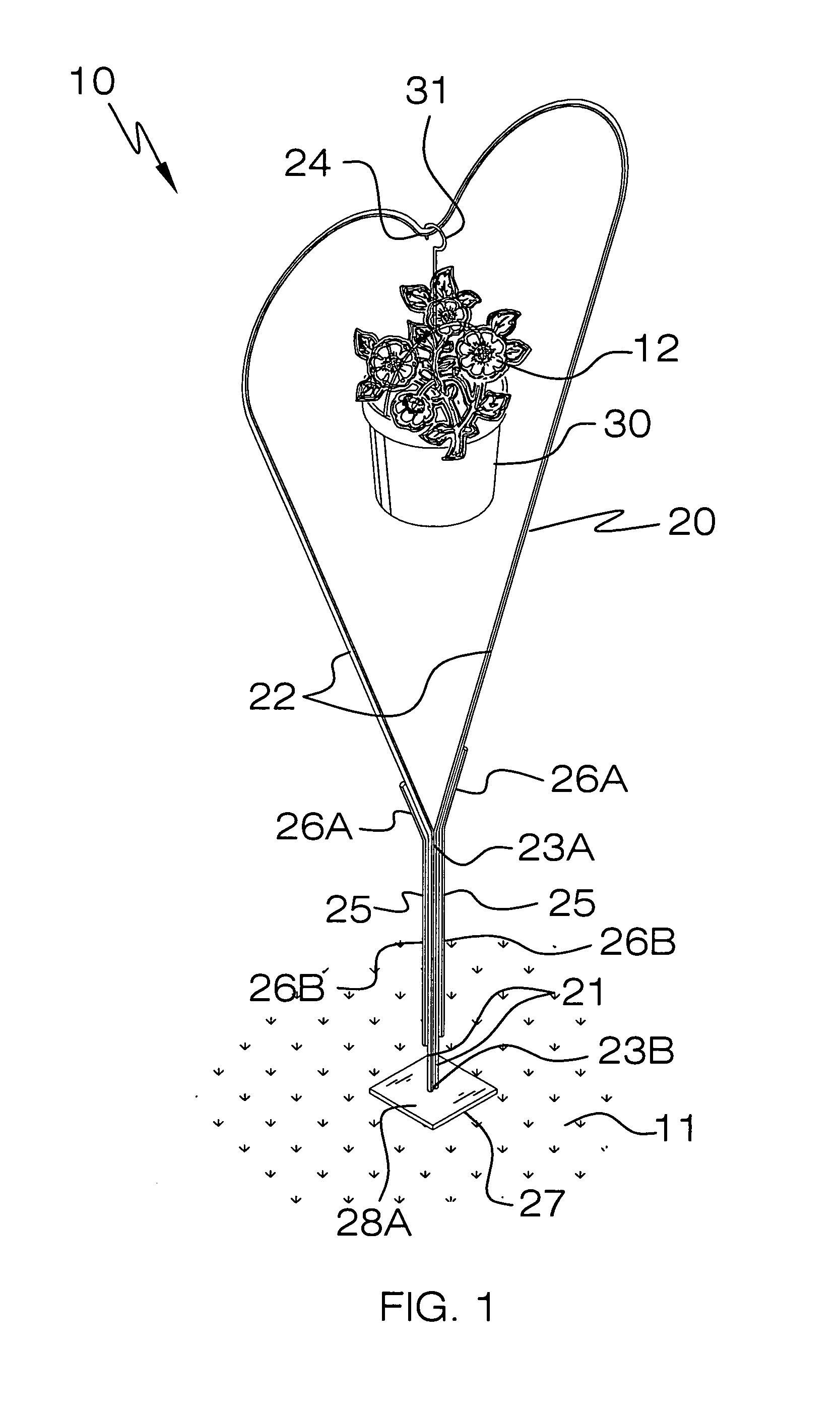 Self-supporting plant holder