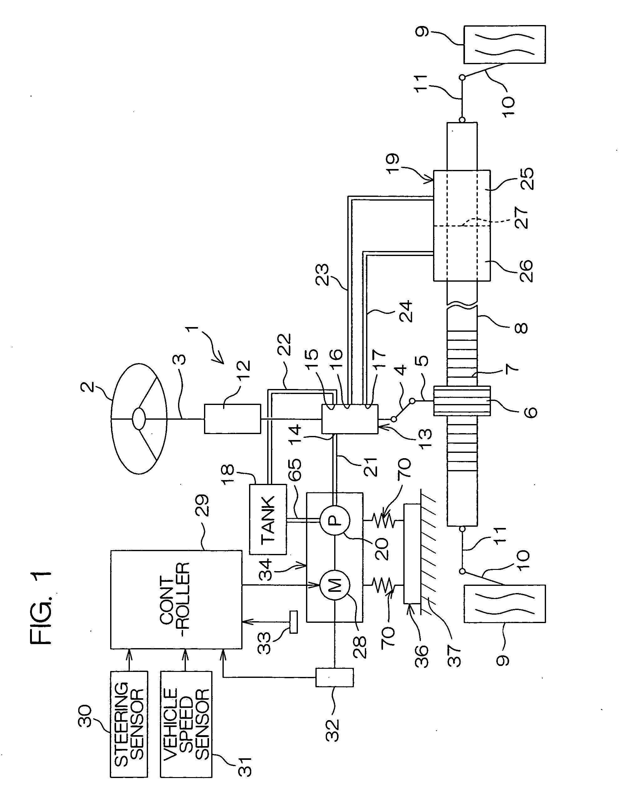 Elastic support device and power steering device