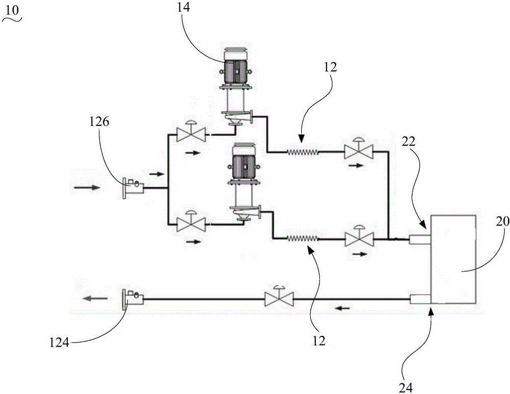 Chilled water way system, adjusting method of system, water chilling unit and air conditioner