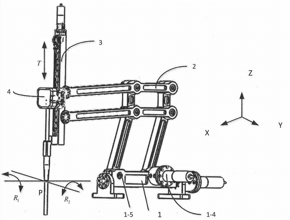 Robot body structure for supporting minimally-invasive surgery instrument