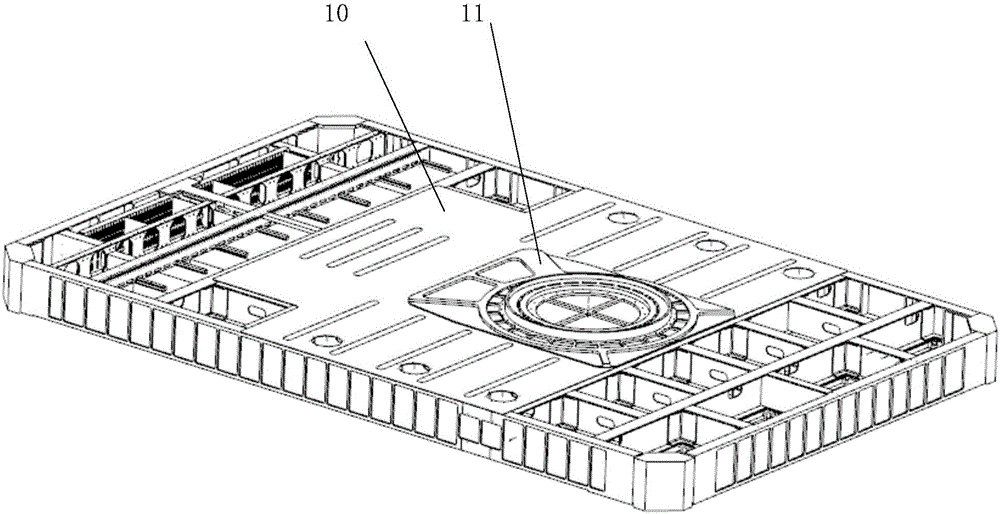 A large phased array radar antenna frame structure and manufacturing method