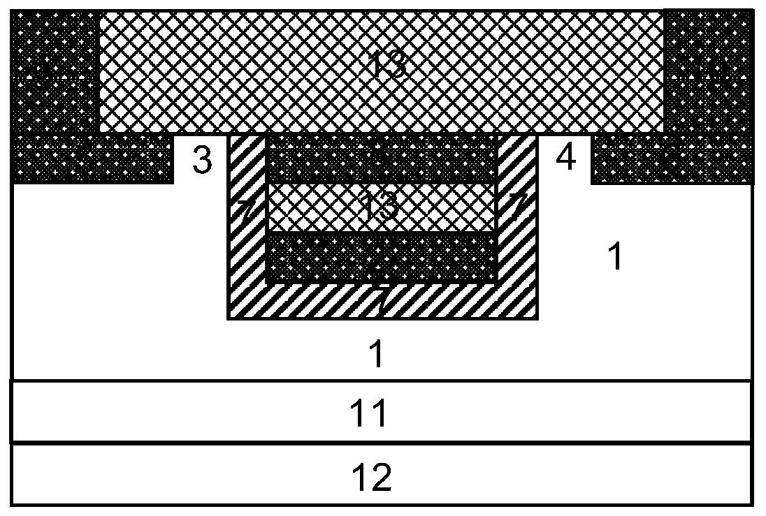 H-shaped gate-controlled source-drain resistance variable conduction type adjustable transistor and manufacturing method thereof