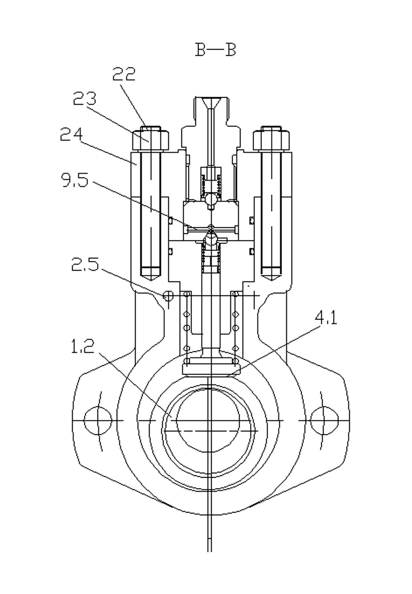 In-line type fuel feed pump of high-pressure common rail system