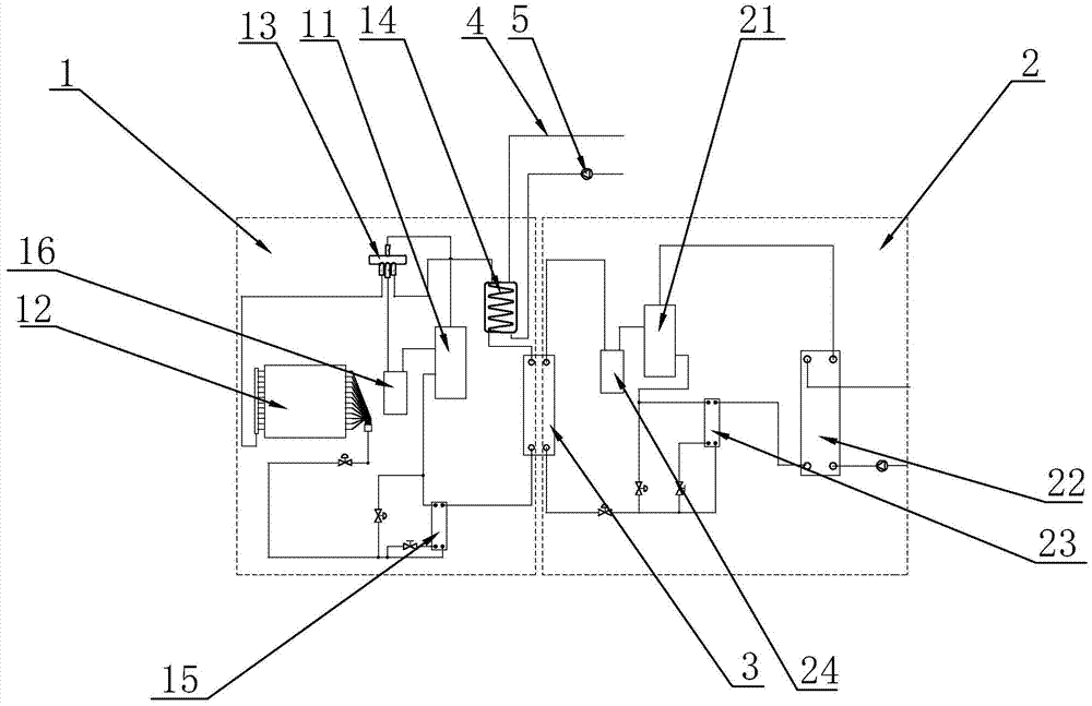 Single-and-double-stage switchable heat pump