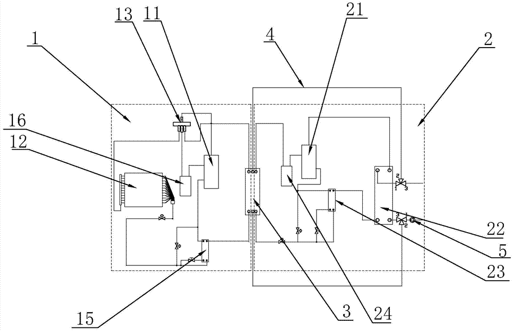 Single-and-double-stage switchable heat pump