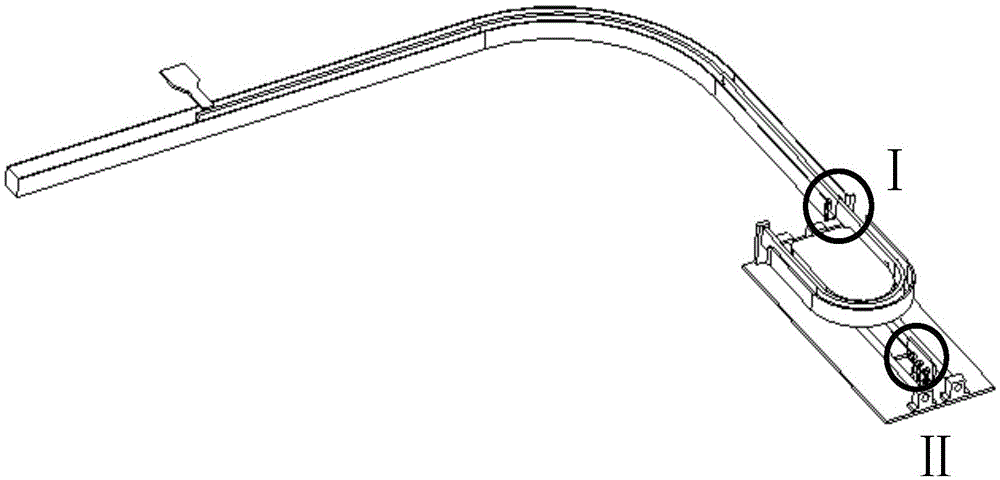 A cable drag chain moving device for curve power supply and its working method