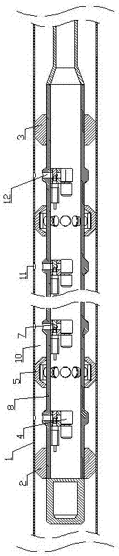 Intelligent staged hydraulic fracturing device for coal bed and method thereof
