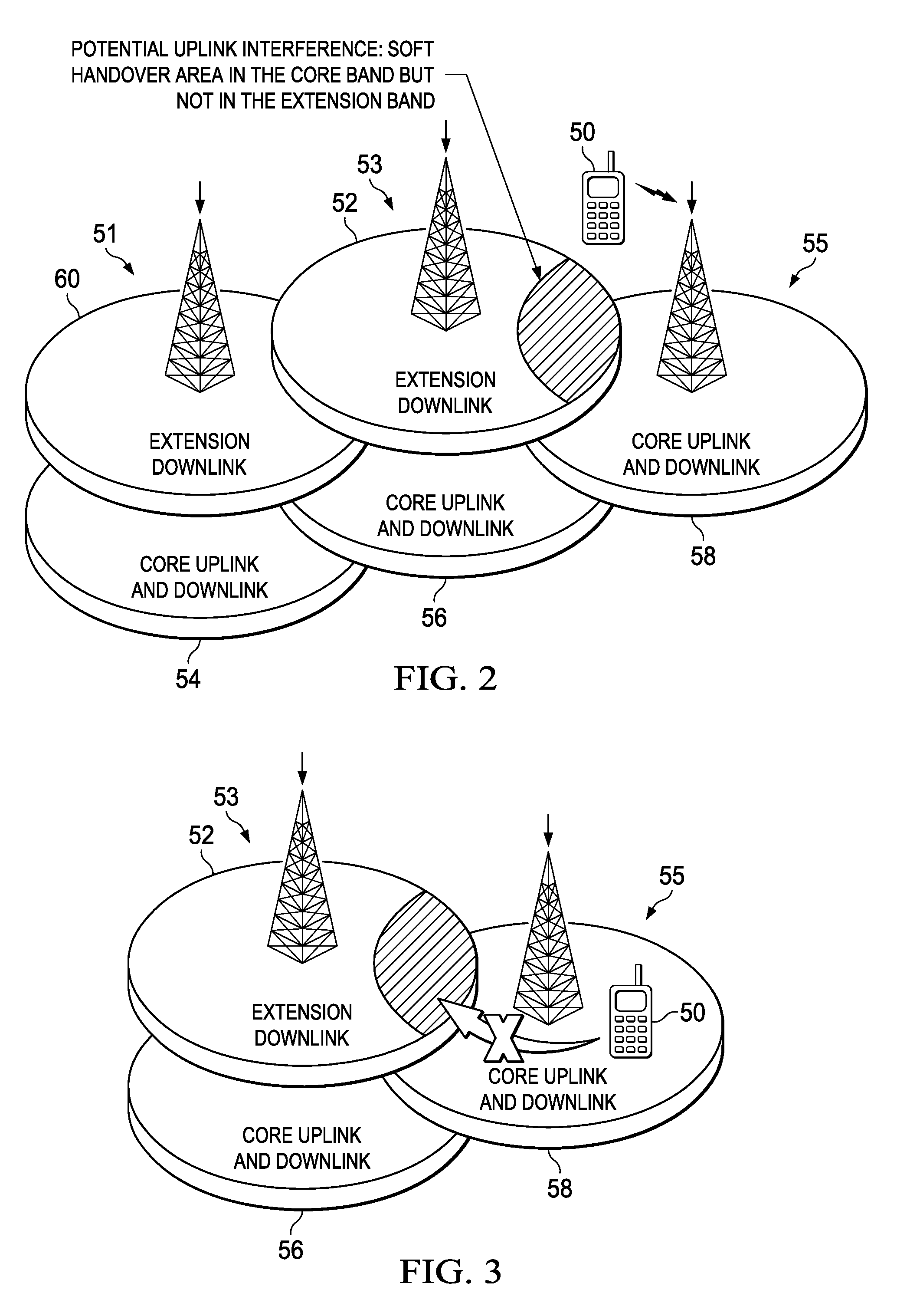 Method and apparatus for cell identification for uplink interference avoidance using inter-frequency measurements