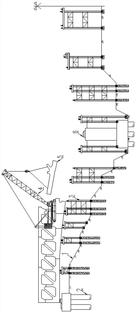 All-welded steel truss aqueduct erecting method