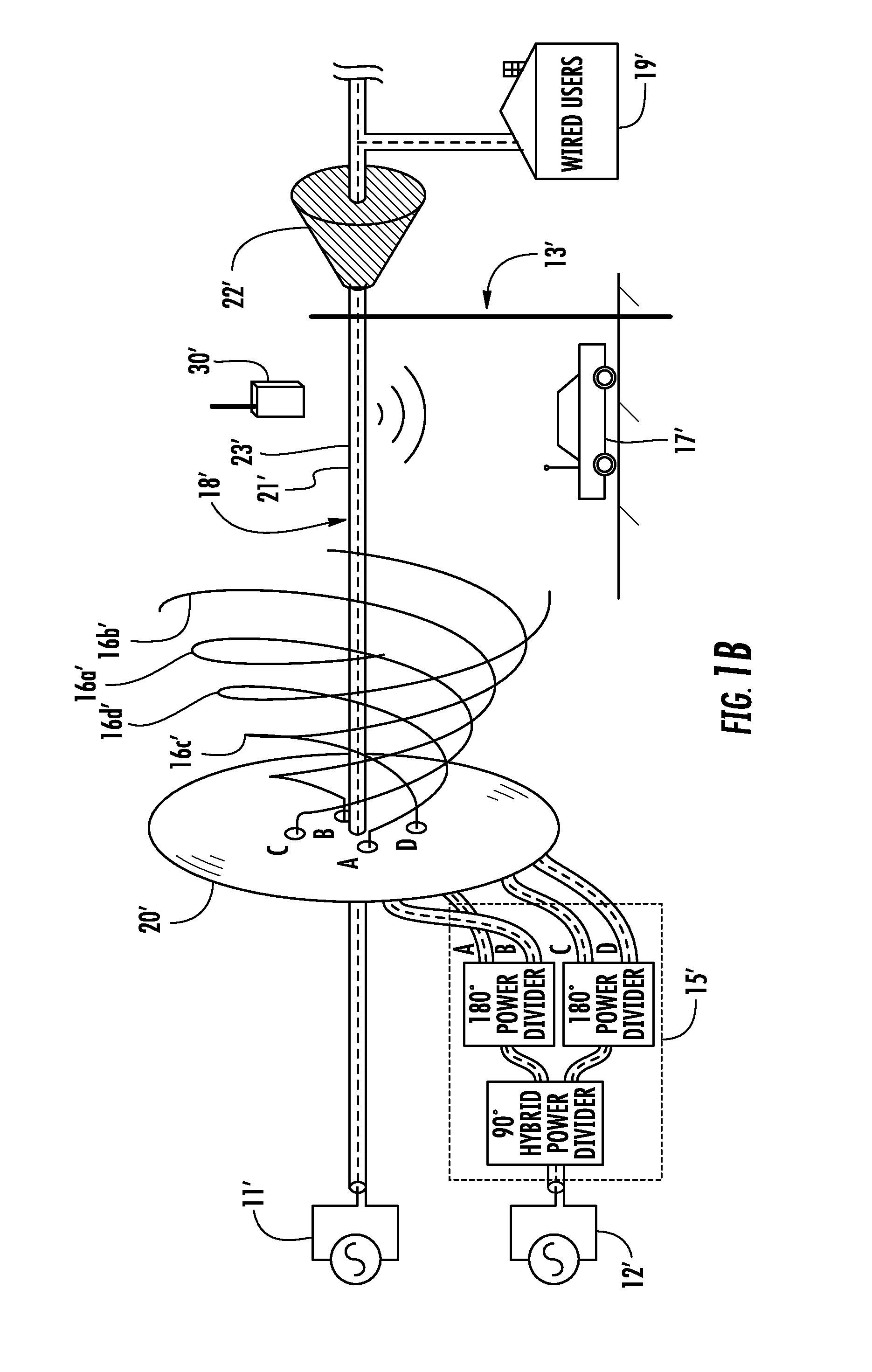 Microcellular communications antenna and associated methods