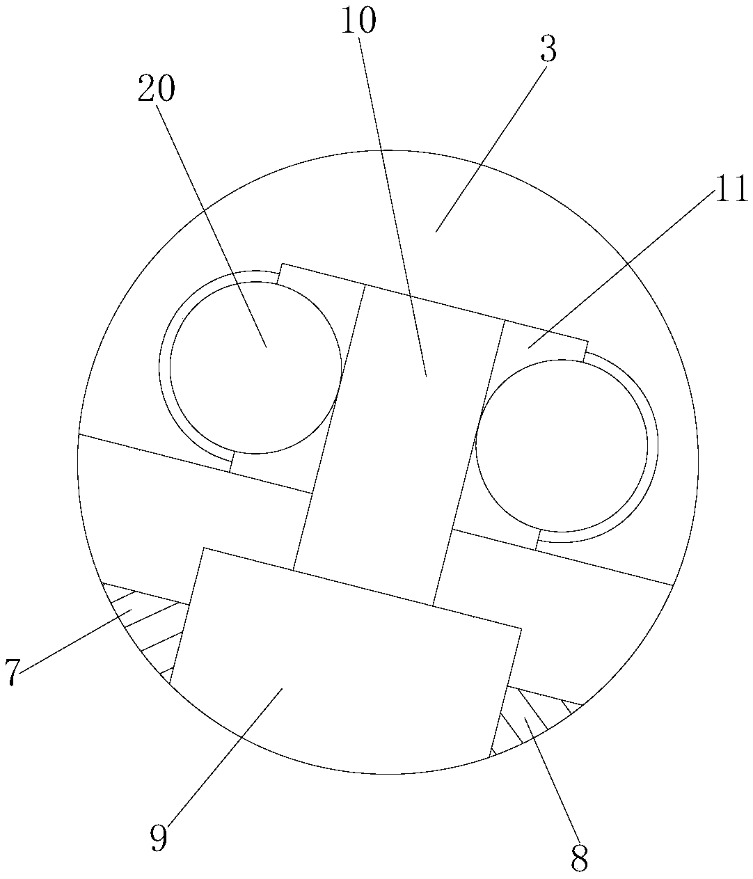 Solar photovoltaic panel fixing structure