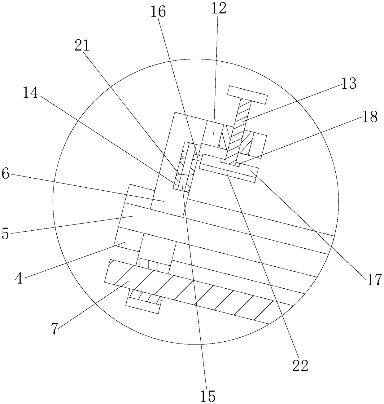 Solar photovoltaic panel fixing structure