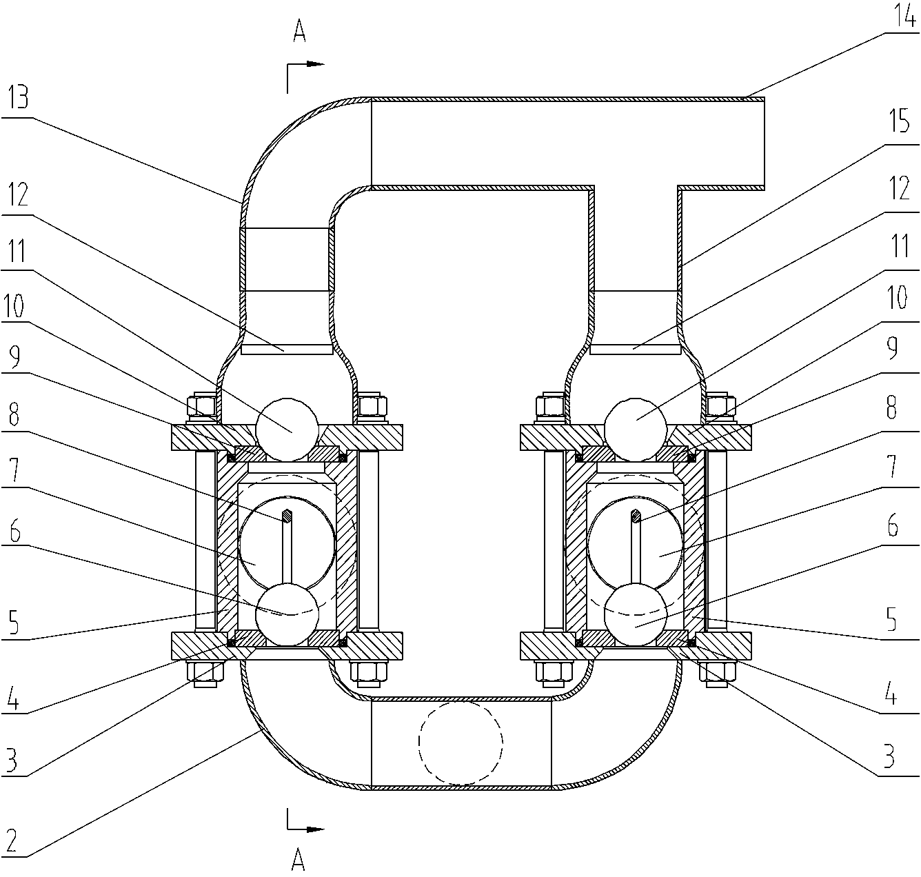 Ball valve type mortar pump
