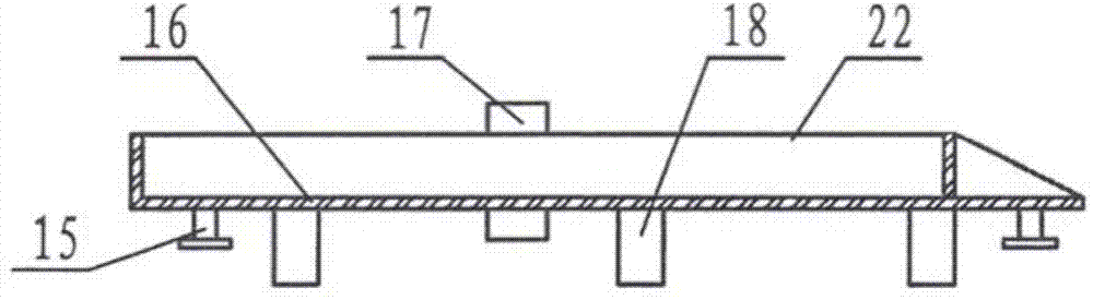 Double-section double-body grain drying device
