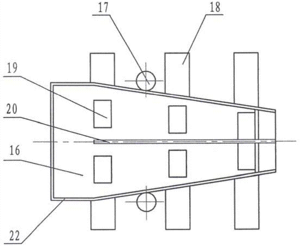 Double-section double-body grain drying device