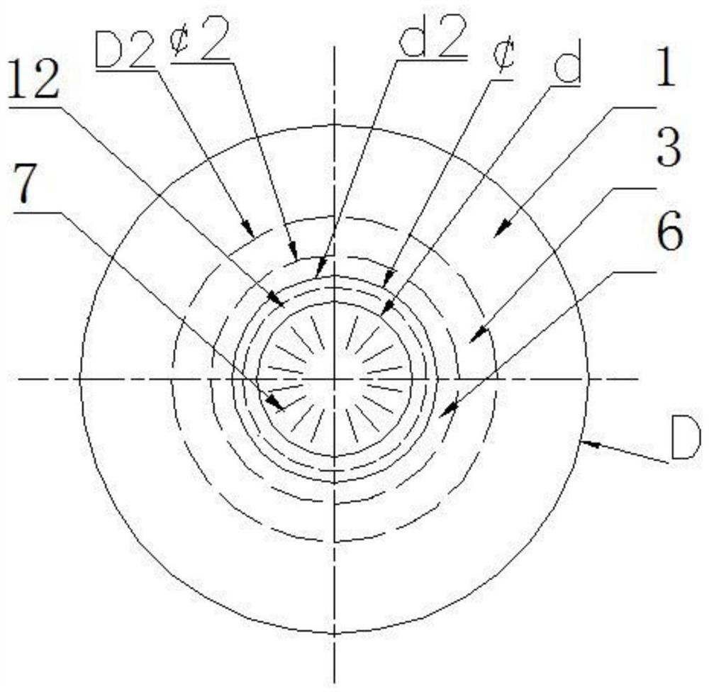 Dispersion type integral steel ladle bottom blowing air brick as well as forming process and application method thereof