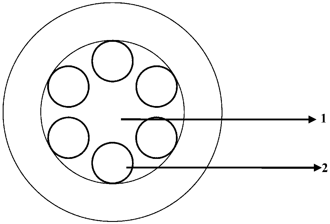 A hollow core anti-resonant optical fiber