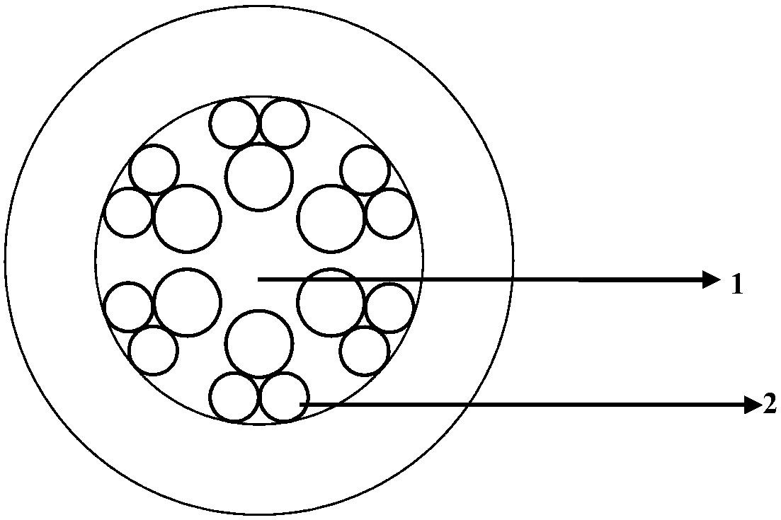 A hollow core anti-resonant optical fiber