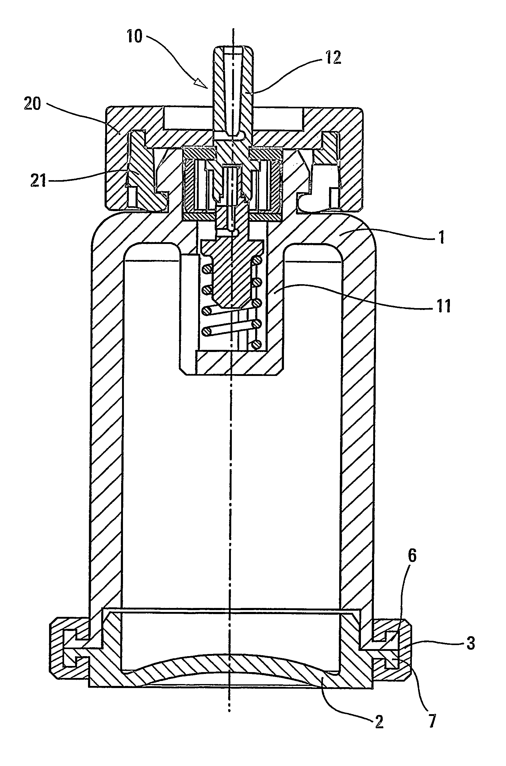 Distribution device for fluid product