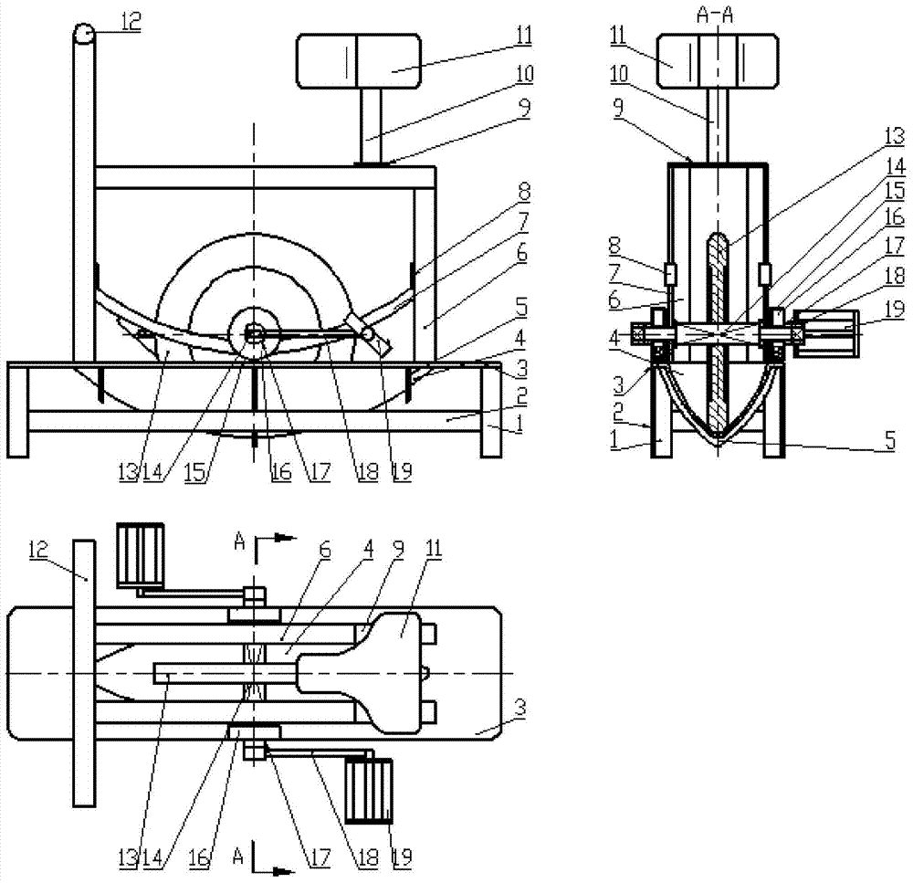 A foot-operated vibration-damping medicine roller
