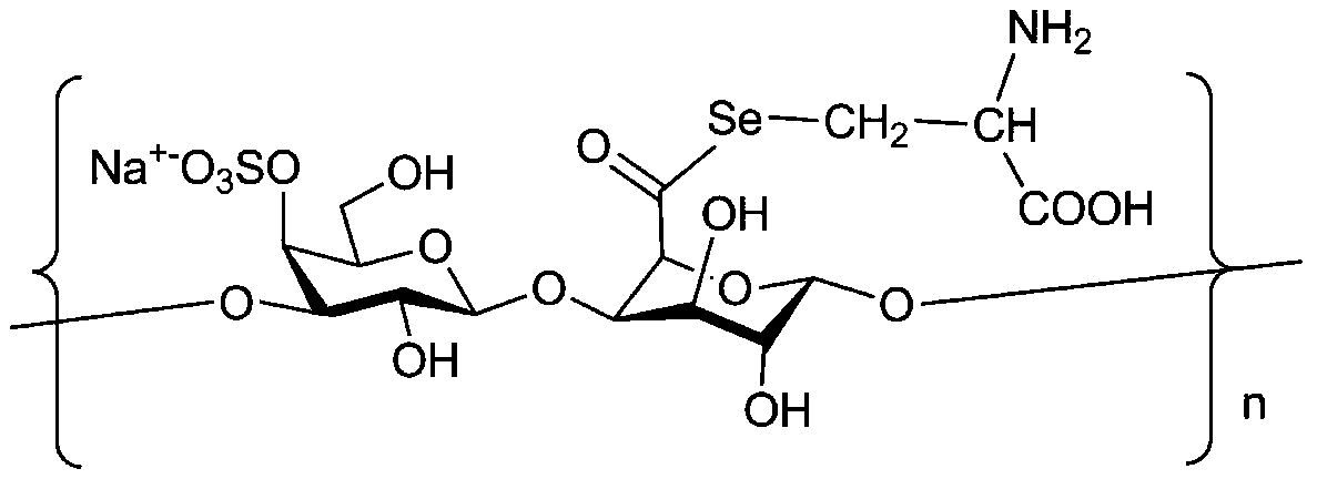 Bonded selenium polysaccharide and its preparation method and application