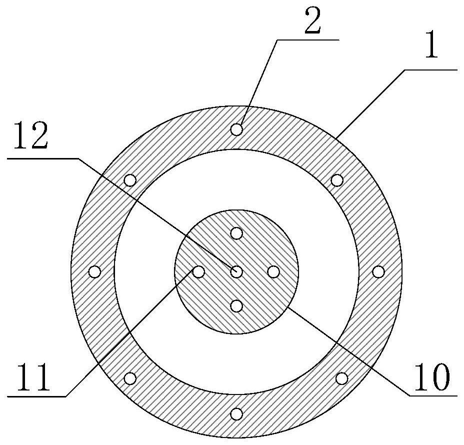 High-pressure water jet pile-forming device suitable for special-shaped filling pile and construction method thereof