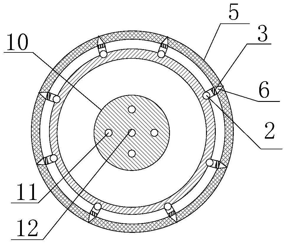 High-pressure water jet pile-forming device suitable for special-shaped filling pile and construction method thereof