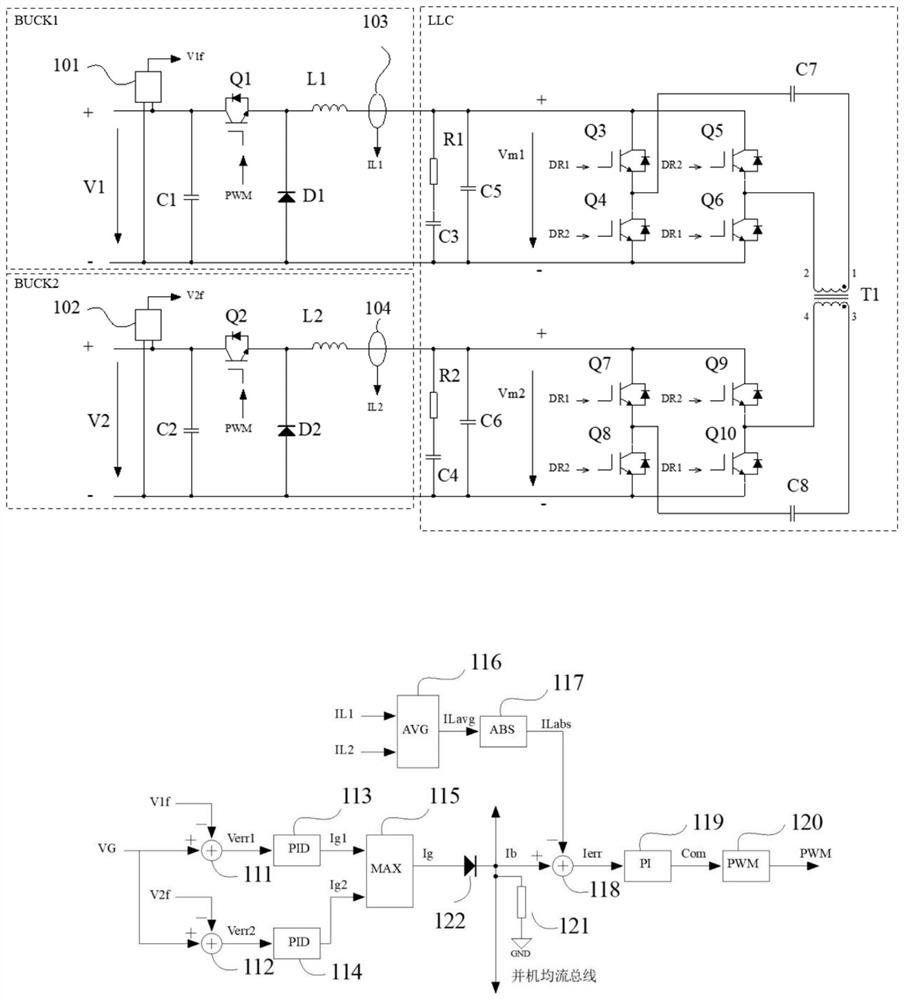 High-reliability double-bus mutual hot backup automatic compensation device and control method