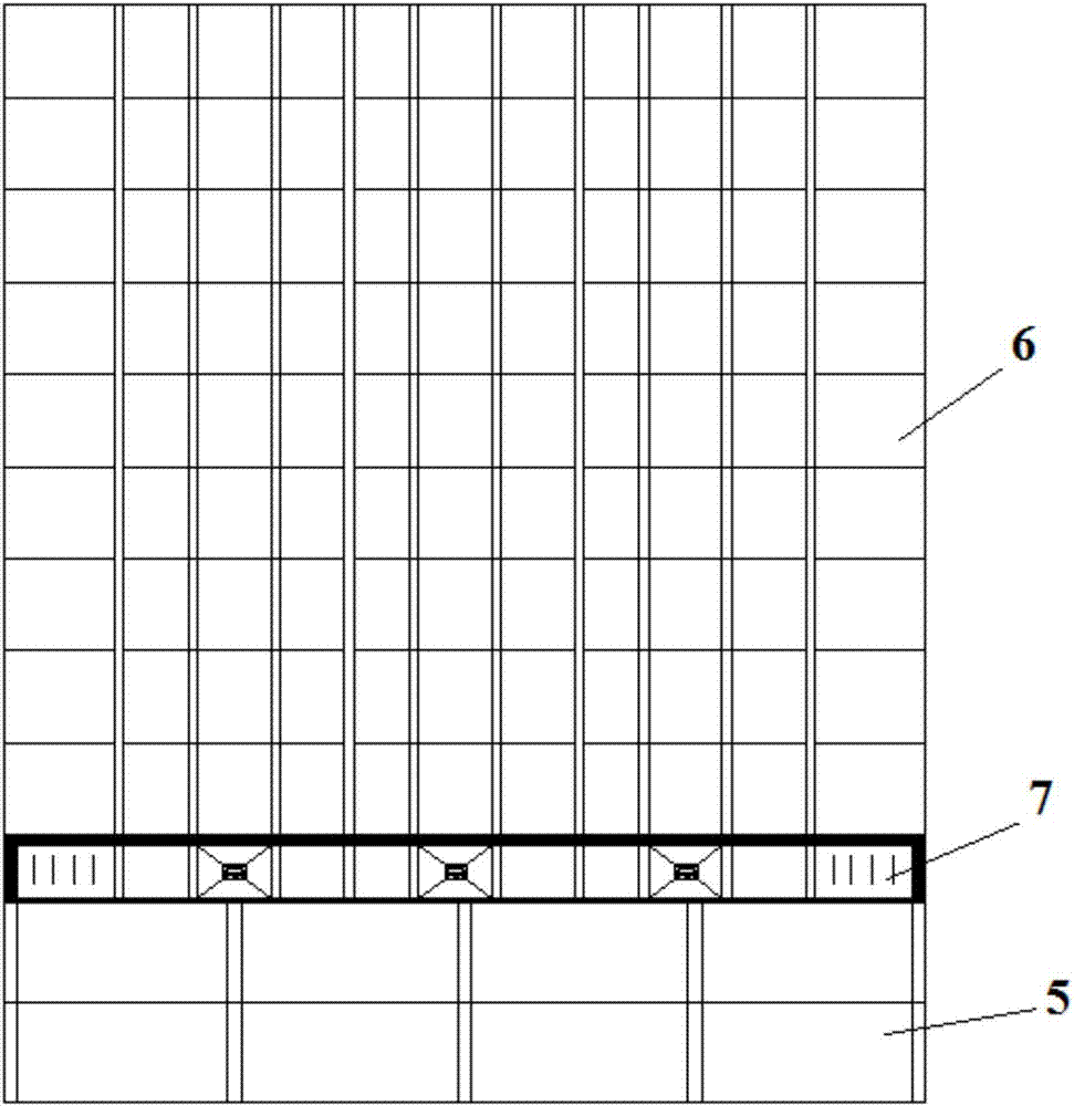Double-layer PC plate type conversion layer of post-poured upper-portion structure and construction method