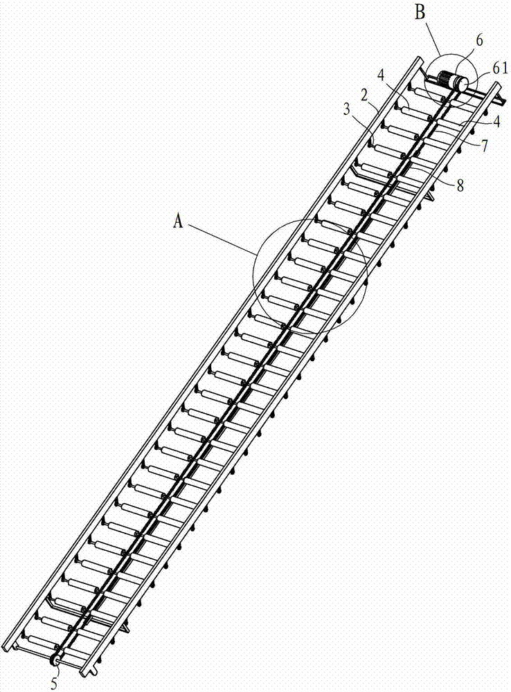 Conveyer using self-release hook