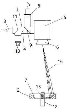 Device for laser welding of plastic pipe fittings