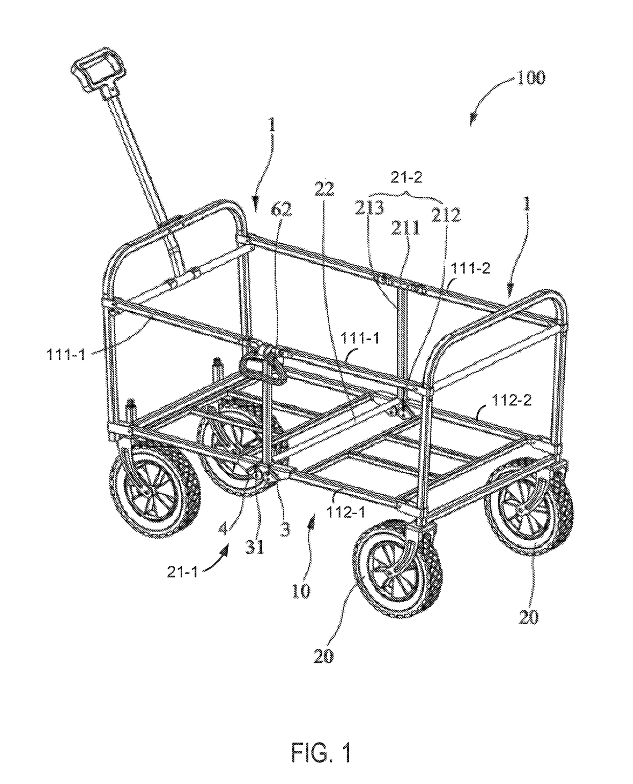 Connecting and stabilizing mechanism of foldable cart and foldable cart having same
