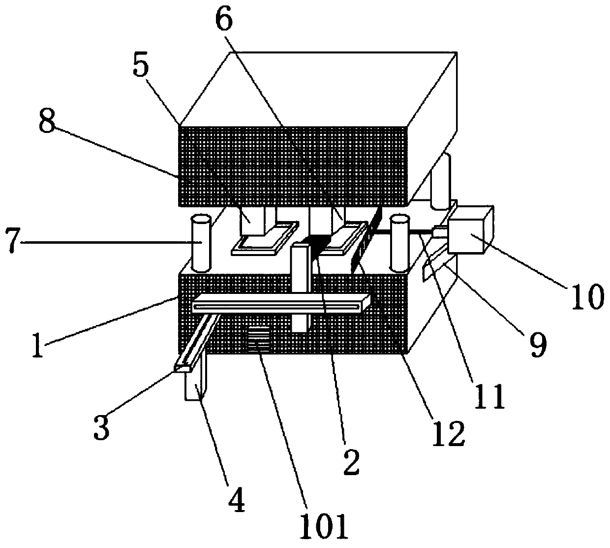 Die pressing and transferring mechanism for spherical lens