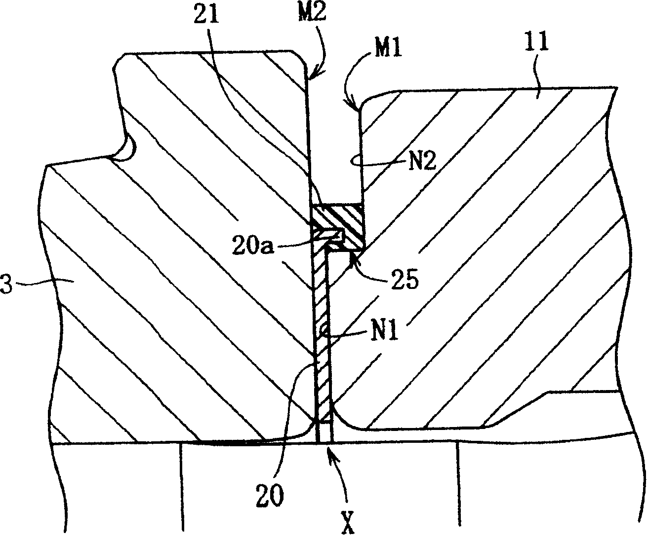 Bearing device for rolling stock axle