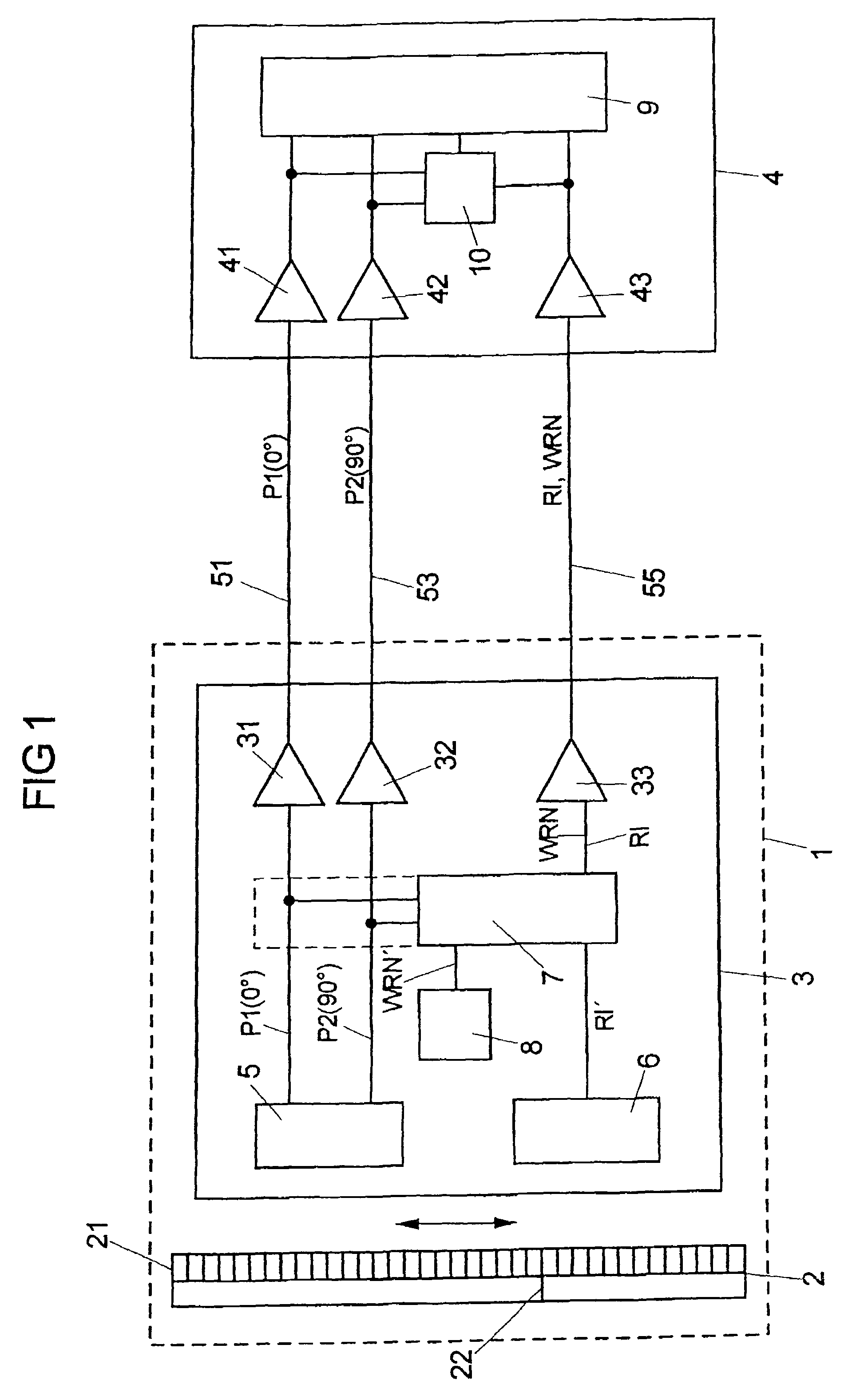 Method and device for transmitting signals from a position measuring arrangement to an evaluation unit